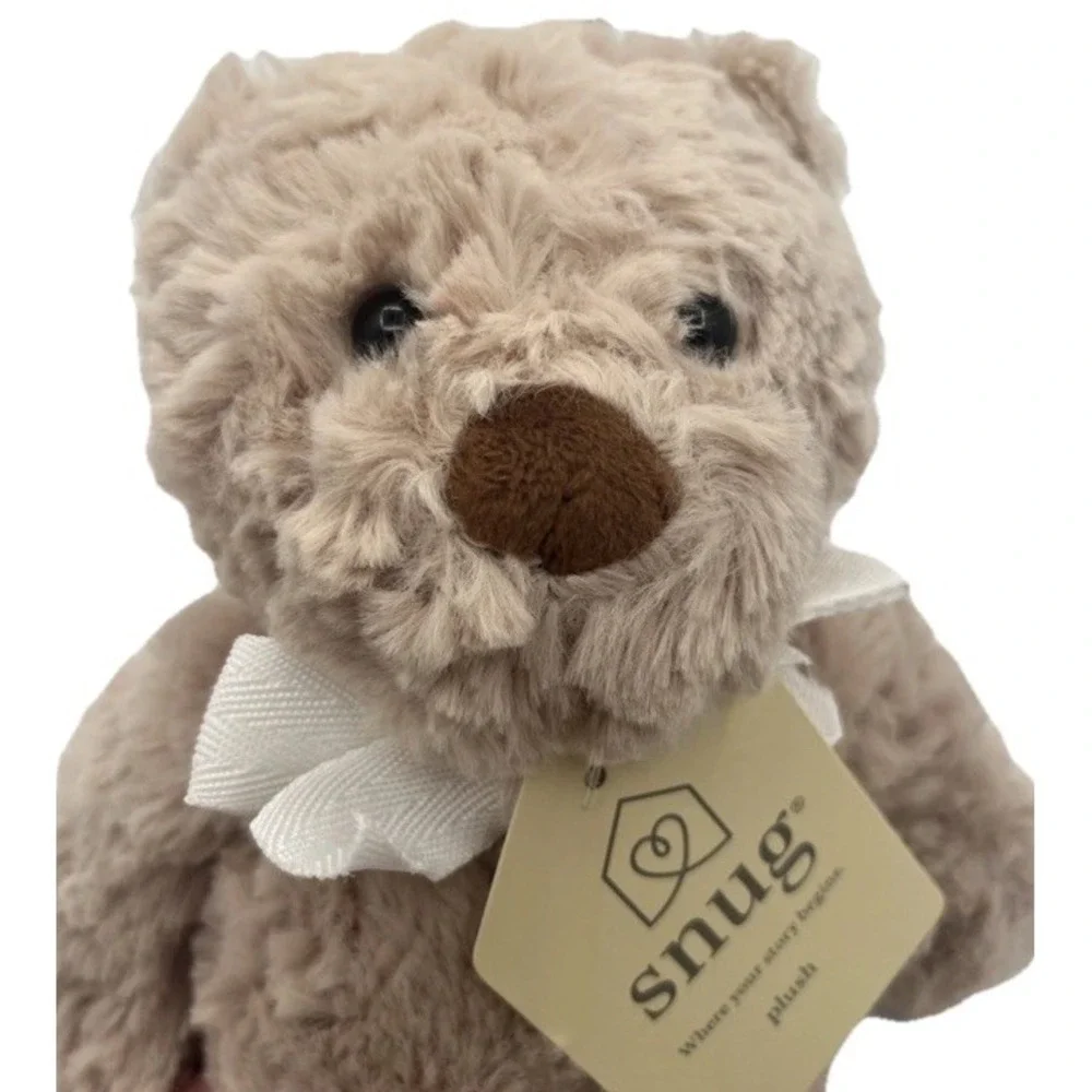 NWT Snug Baby Beige Teddy Bear Lovey Tan Plush Stuffed Animal Infant Comfort Toy